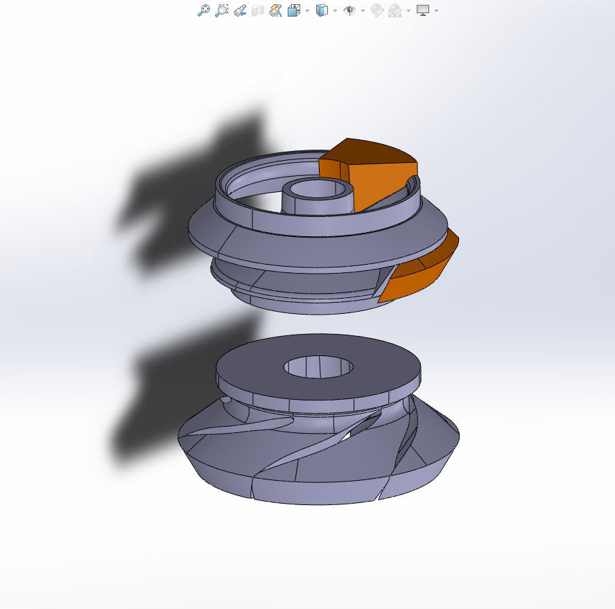 مدلسازی ایمپلر در solidwork